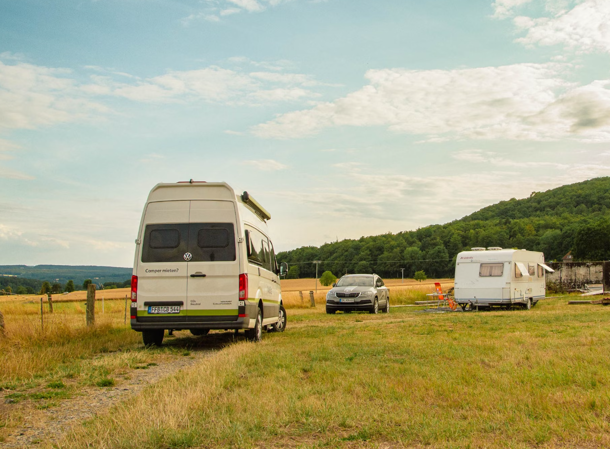 Camping mit Rhönpanorama