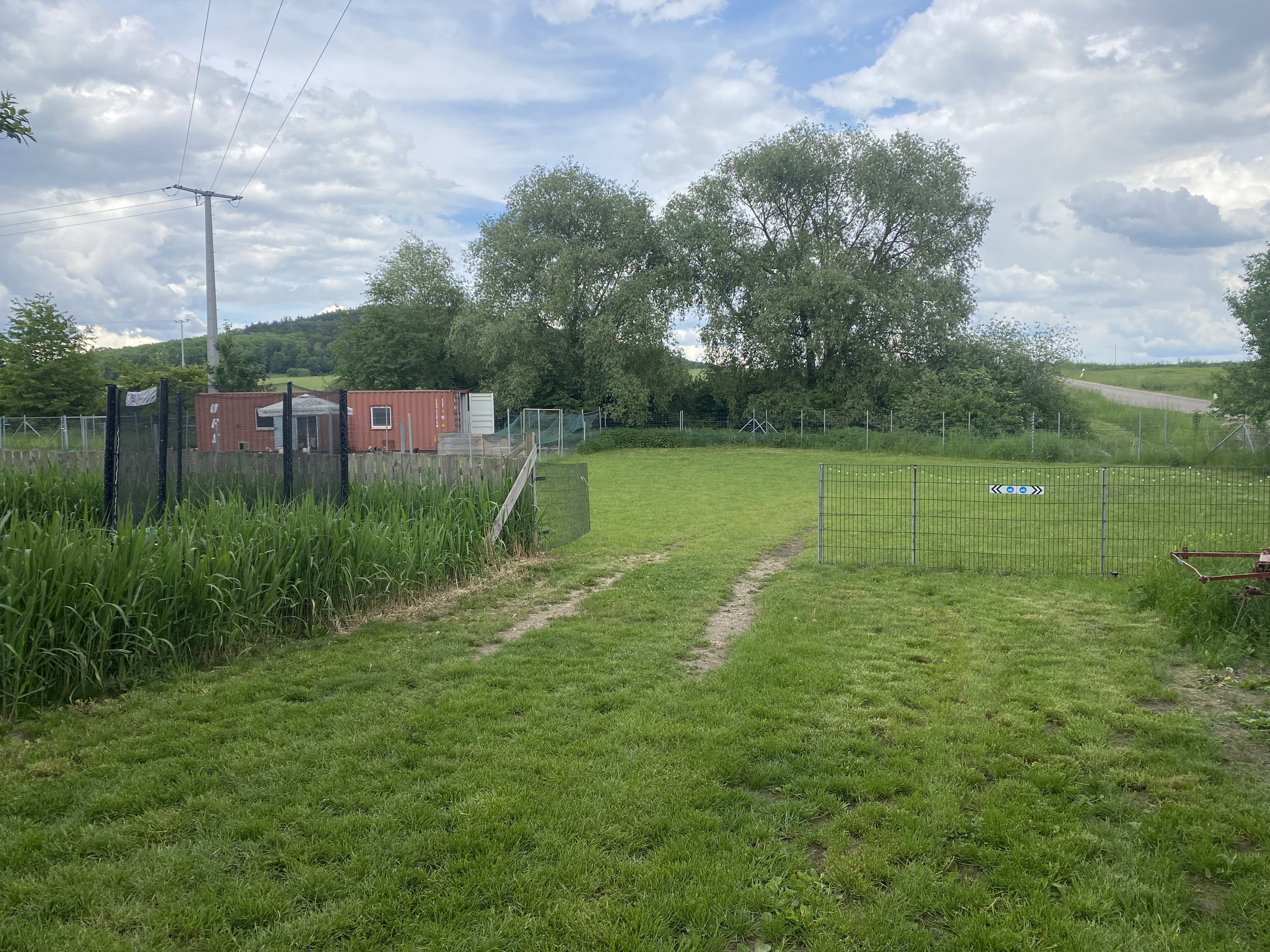 Stellplatz auf der Straussenfarm